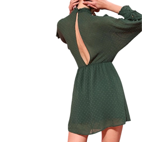 Zara Dress Green Super Comfy Perfect for Christmas Size XS - Picture 5 of 17